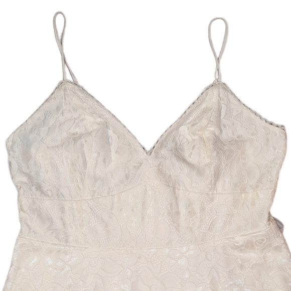 NWT David's Bridal DB Studio Hi-Low Allover Lace Wedding Dress, Plus Size 18W - Picture 6 of 14